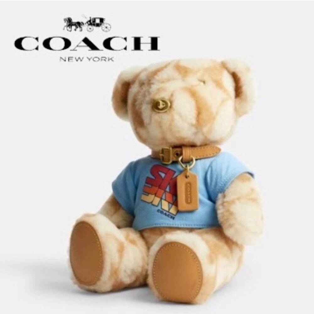 Coach Brand New Ski Bear Collectible In Signature Shearling C7059 - Still in Box